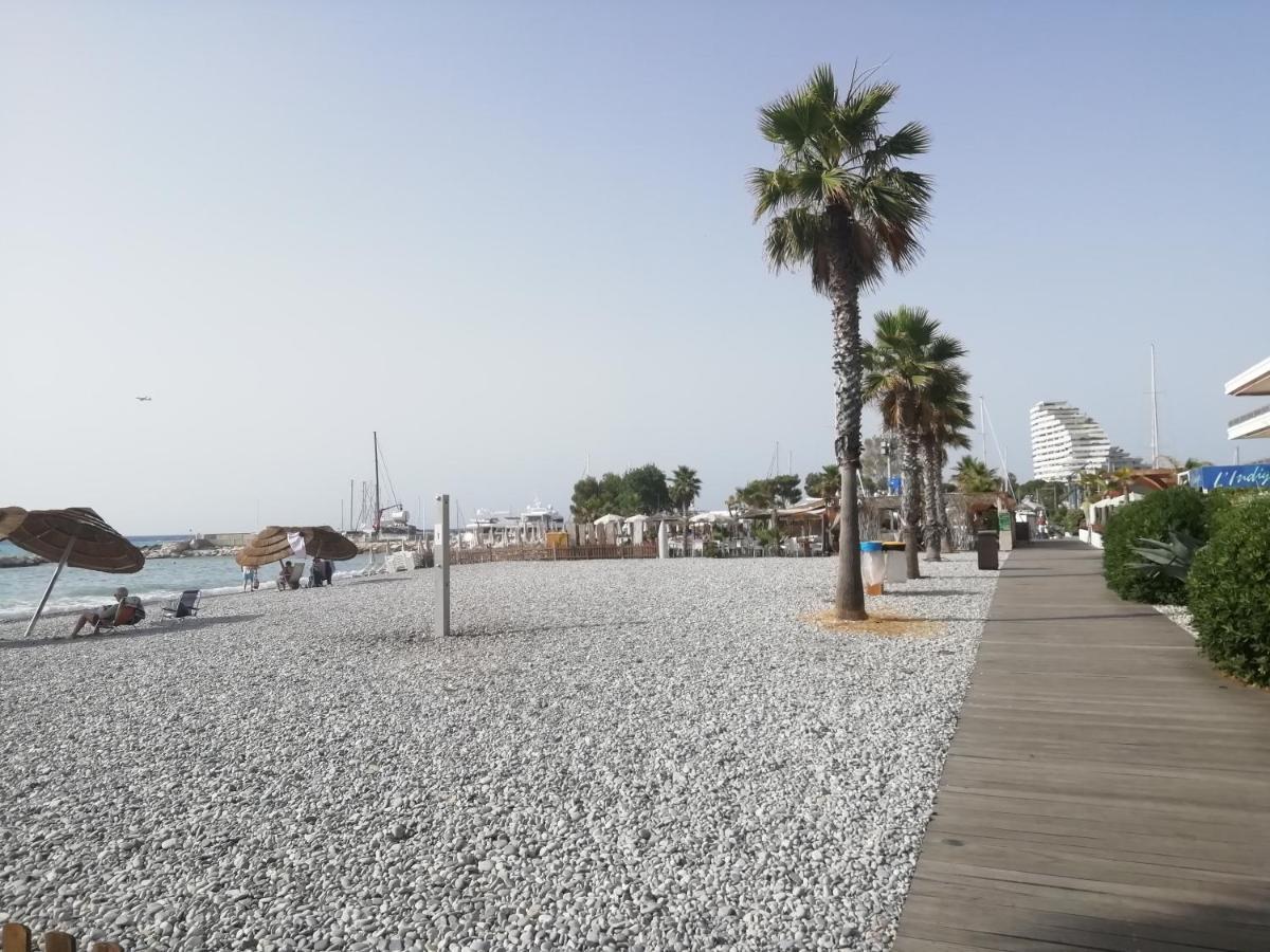Cote D'Azur Joli Studio 50M Plage, Climatisation , Parking. Villeneuve-Loubet Exterior foto